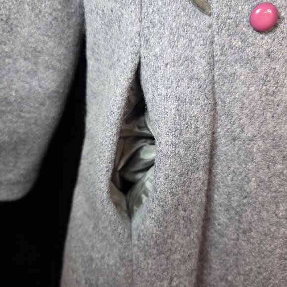 Vintage Rothschild Wool Coat Velvet Collar size 7 - Picture 8 of 16